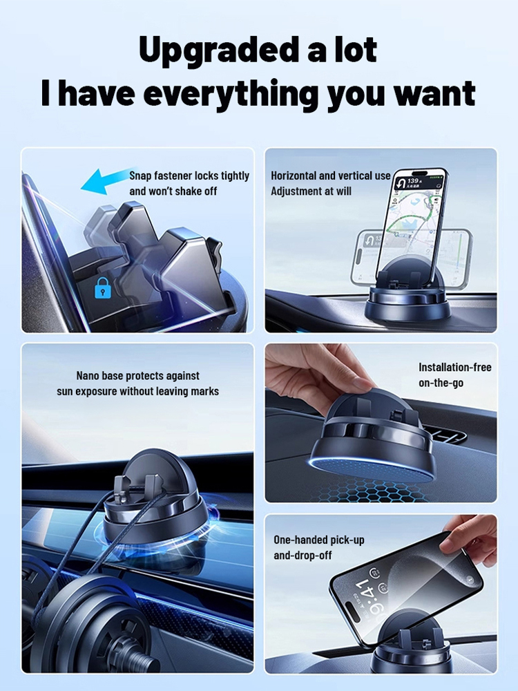 360° Rotating Dashboard Universal Car Smartphone Holder