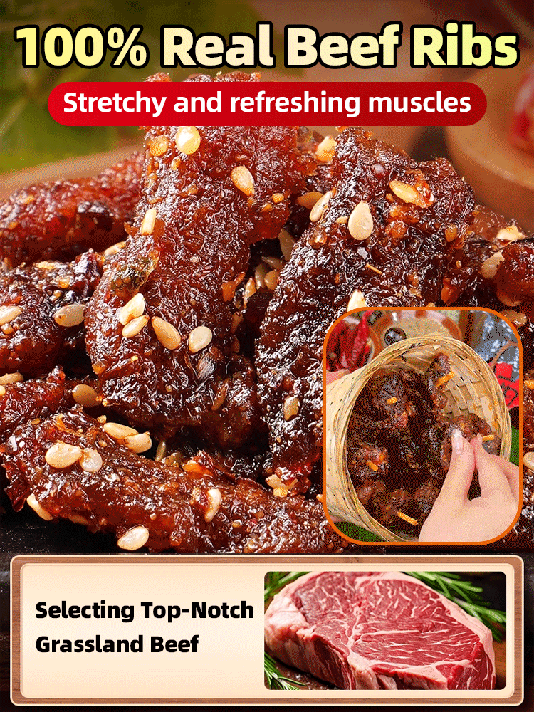 Highly recommended by American nutritionists! - Dried beef tendon, a specialty of the Inner Mongolian grasslands; 1 bag of protein ≈ 35 cups of milk.
