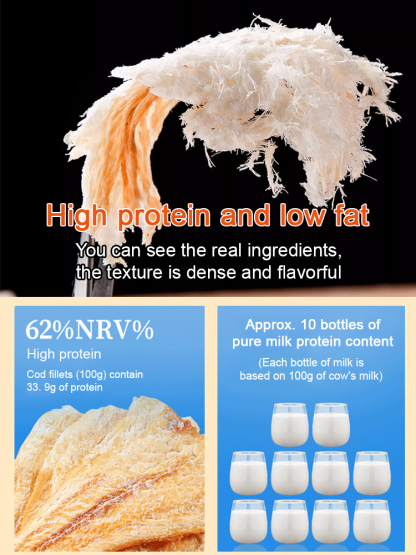 Norwegian deep-sea cod fillets, 🫐a high-protein, weight-loss superfood recommended by American nutritionists, 🍥50% off for the last hour!