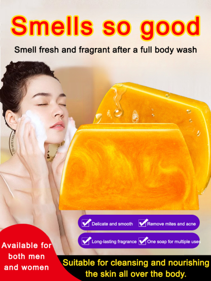 💫Developed in the French perfume capital! Triple-action elegant perfumed soap.🤩