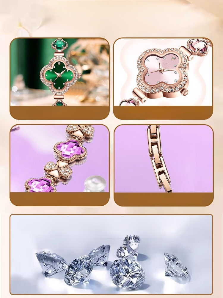 Emerald Four-Leaf Clover Bracelet