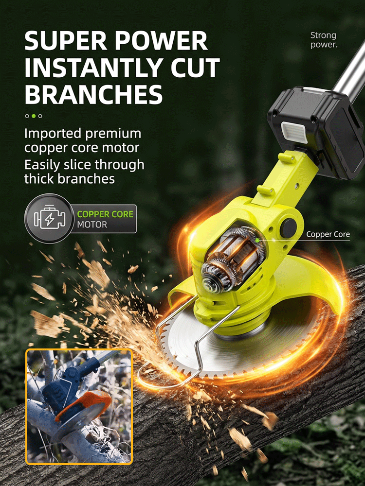 【3-Hour Long-Lasting Battery Life】🚜Extra-Large Manor Brushless Lawn Mower |