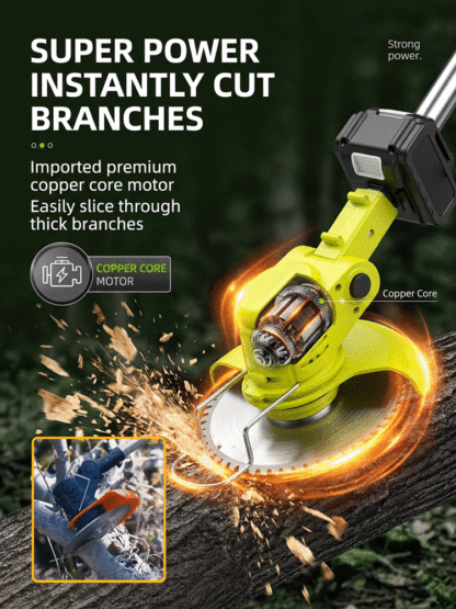 【3-Hour Long-Lasting Battery Life】🚜Extra-Large Manor Brushless Lawn Mower |