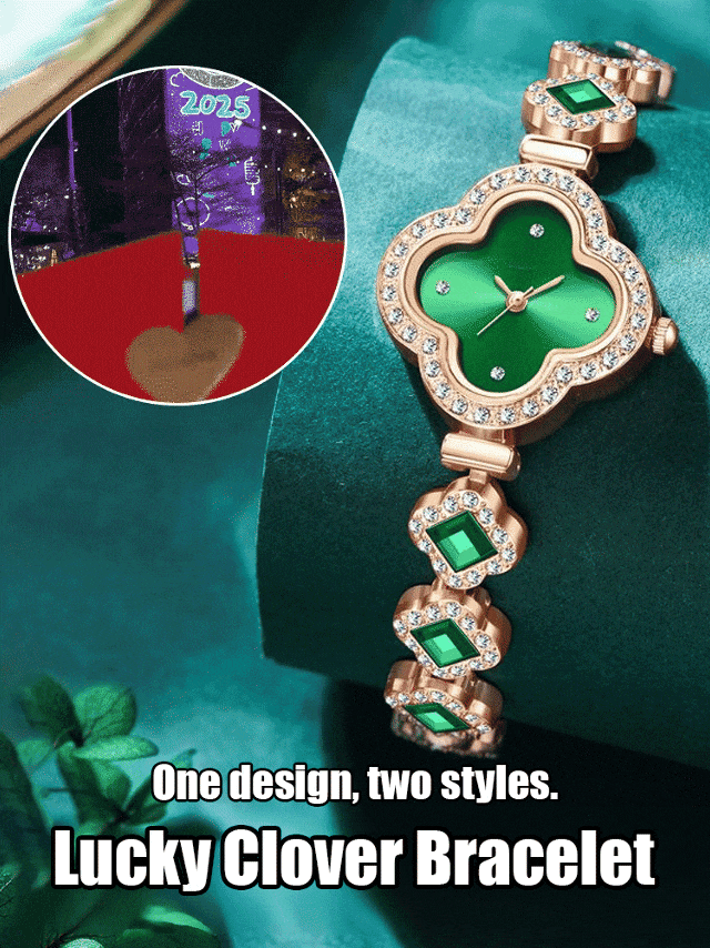 Emerald Four-Leaf Clover Bracelet