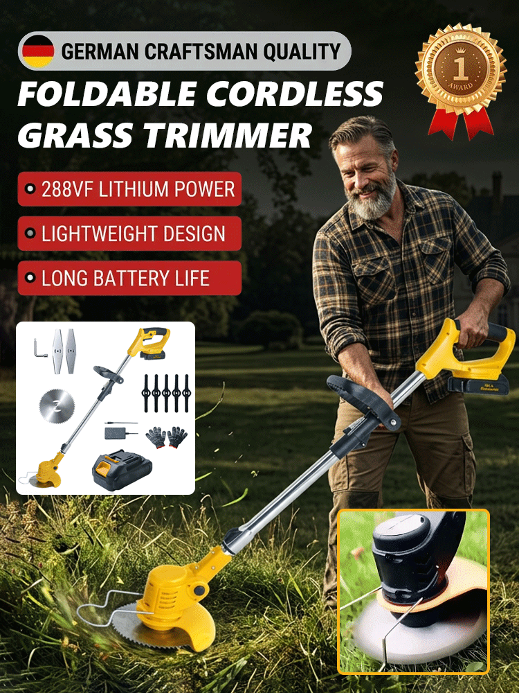 【3-Hour Long-Lasting Battery Life】🚜Extra-Large Manor Brushless Lawn Mower |