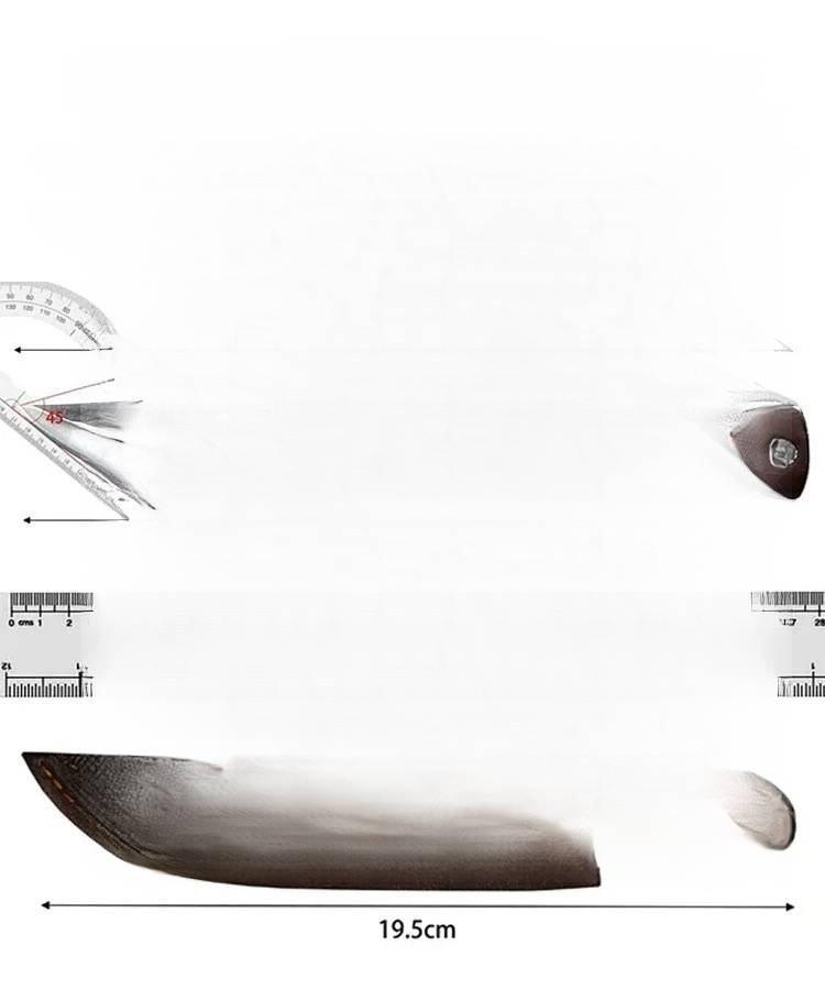 Imported from Germany, handcrafted ebony handle multi-functional knife, suitable for both kitchen and outdoor use.🏆