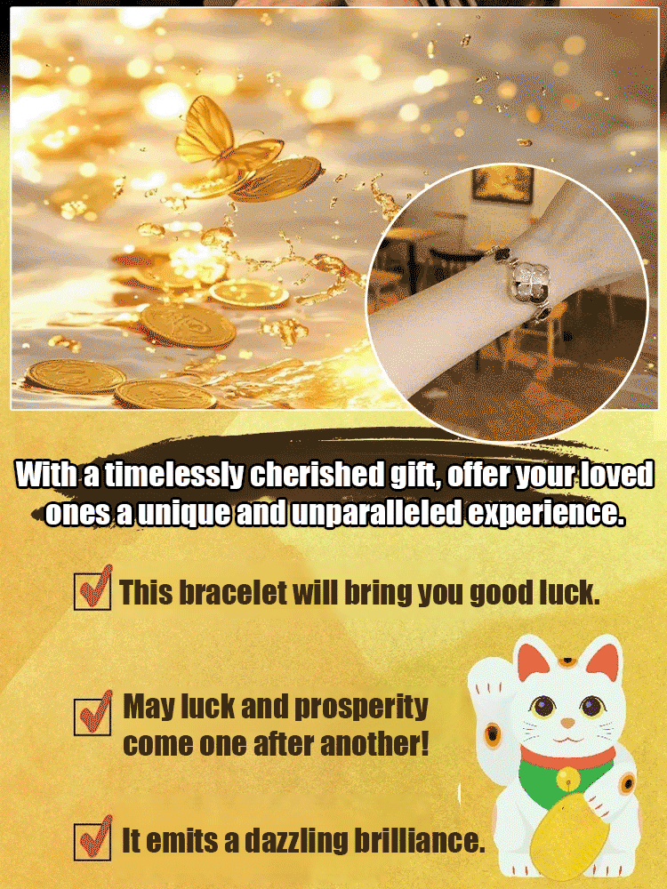 Emerald Four-Leaf Clover Bracelet