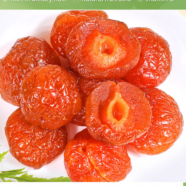 Słodko-kwaśne kandyzowane owoce o smaku półśliwkowym