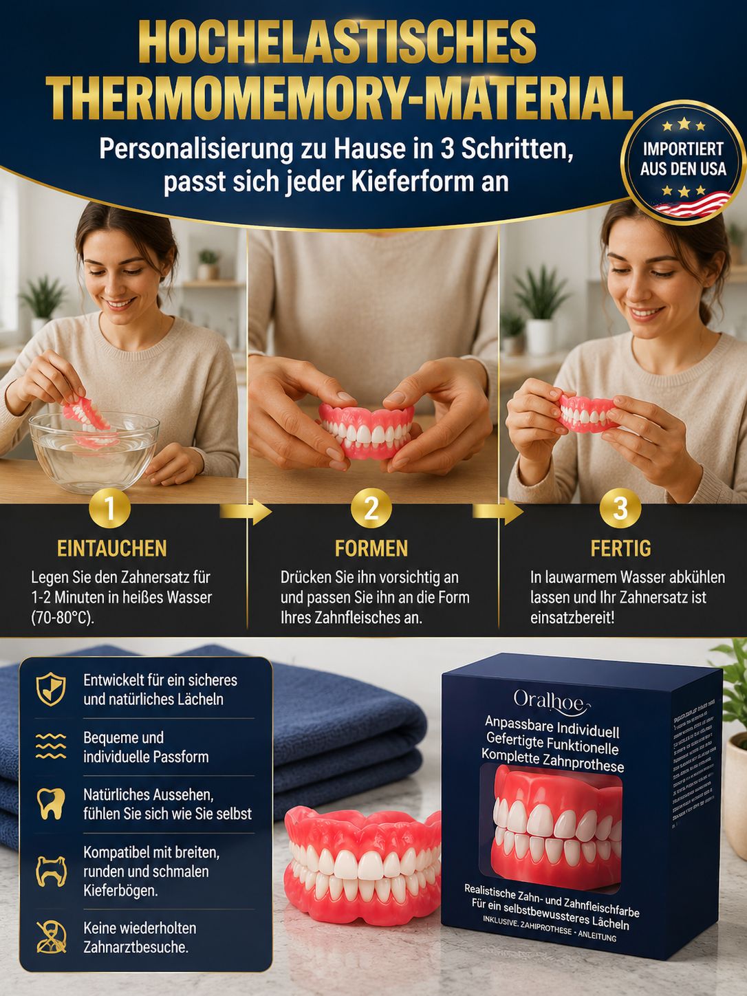 ✨ Dein perfektes Lächeln in 3 Minuten! Verabschiede dich von teuren Zahnarztbesuchen. Diese DIY-Silikon-Veneers lassen sich ganz einfach zu Hause anpassen – für ein natürliches Lächeln.