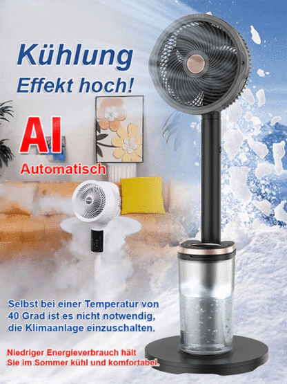 Der geräuscharm Standventilator mit Energiesparmodus und Zirkulationsfunktion 🏆Eisige Frische OHNE Handwerker-Stress!