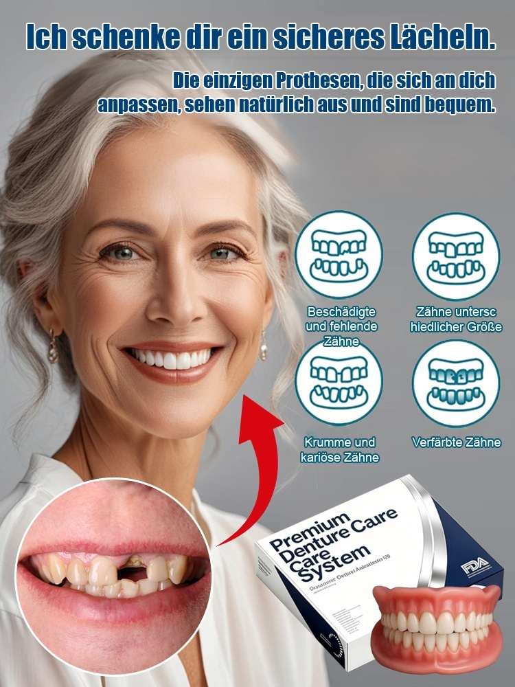 Holen Sie sich Ihr strahlendes Lächeln zurück – ganz ohne Zahnarztbesuch! ✨ Unsere innovativen Flex-Veneers lassen sich in nur 3 Minuten perfekt an Ihre Mundform anpassen.