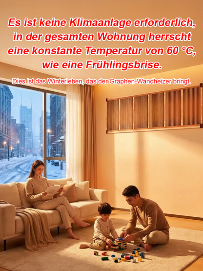 🏠Heizen war noch nie so effizient und gesund. Unser Graphen-Heizpaneel erwärmt Ihr Zuhause in nur 5 Minuten – und das bei einem Stromverbrauch von nur ca. 1 kWh pro Tag! ⏱