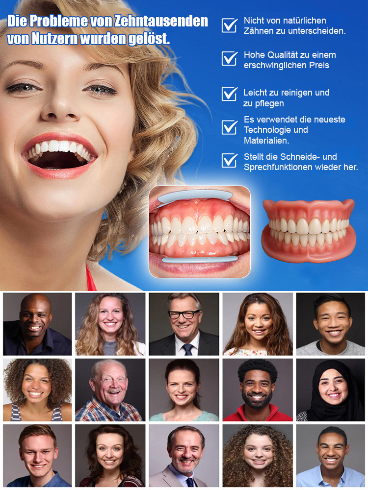 Holen Sie sich Ihr strahlendes Lächeln zurück – ganz ohne Zahnarztbesuch! ✨ Unsere innovativen Flex-Veneers lassen sich in nur 3 Minuten perfekt an Ihre Mundform anpassen.