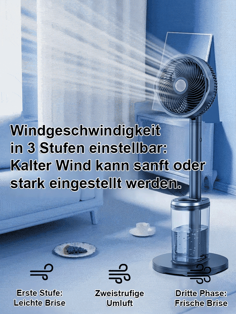 Der geräuscharm Standventilator mit Energiesparmodus und Zirkulationsfunktion 🏆Eisige Frische OHNE Handwerker-Stress!