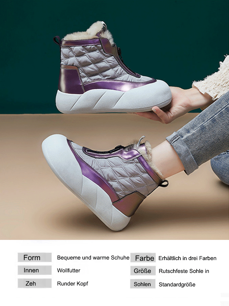 Nordischer Bestseller Kaschmir-Winterstiefel   5 cm Höhenverstärkung   rutschfest