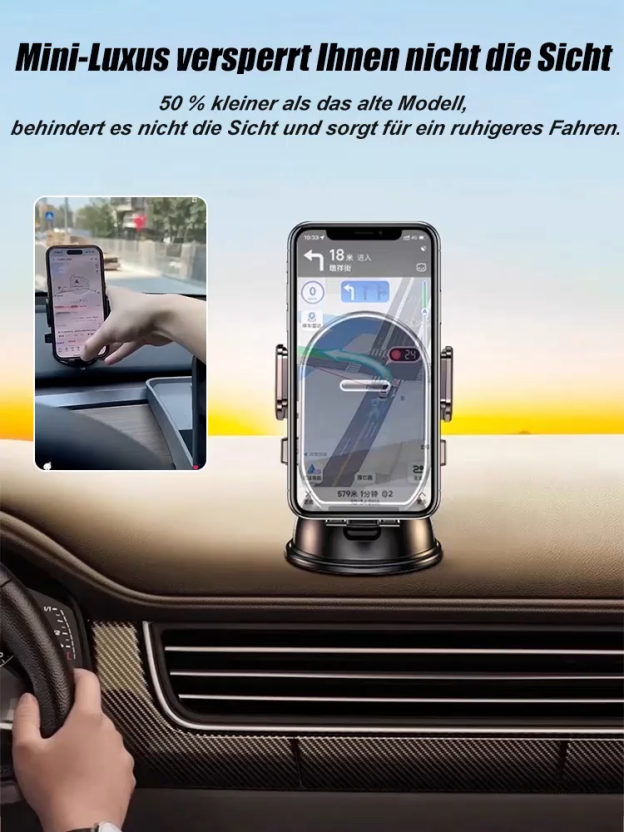 Deutsche Präzision! 2026 Neues Modell 360°-Drehbares Anti-Rutsch-Saugnapf-Autohalterung für Handys