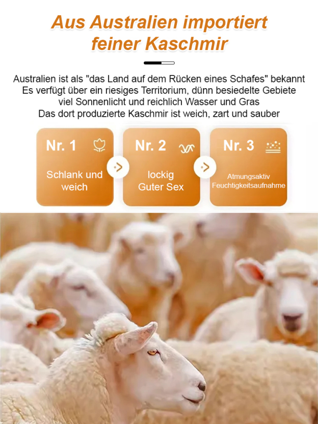 Lange warme Kaschmir-Kniebandagen – Wärme & Pflege für die Gelenke