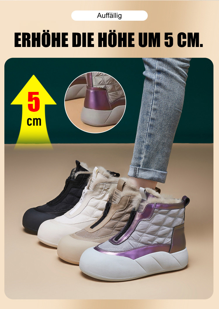 Nordischer Bestseller Kaschmir-Winterstiefel   5 cm Höhenverstärkung   rutschfest