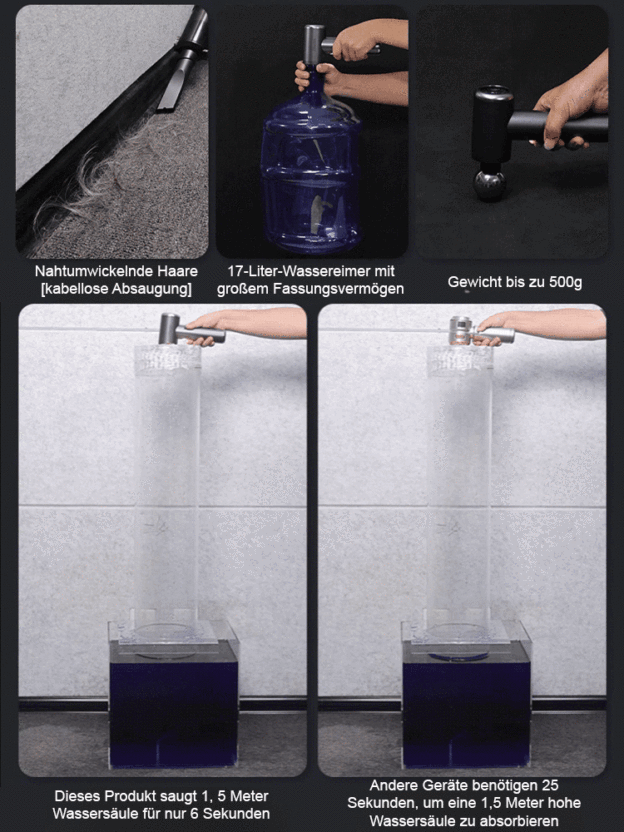 Multifunktionsstaubsauger   Auto+Haushalt  10x Saugkraft   Erstangebot