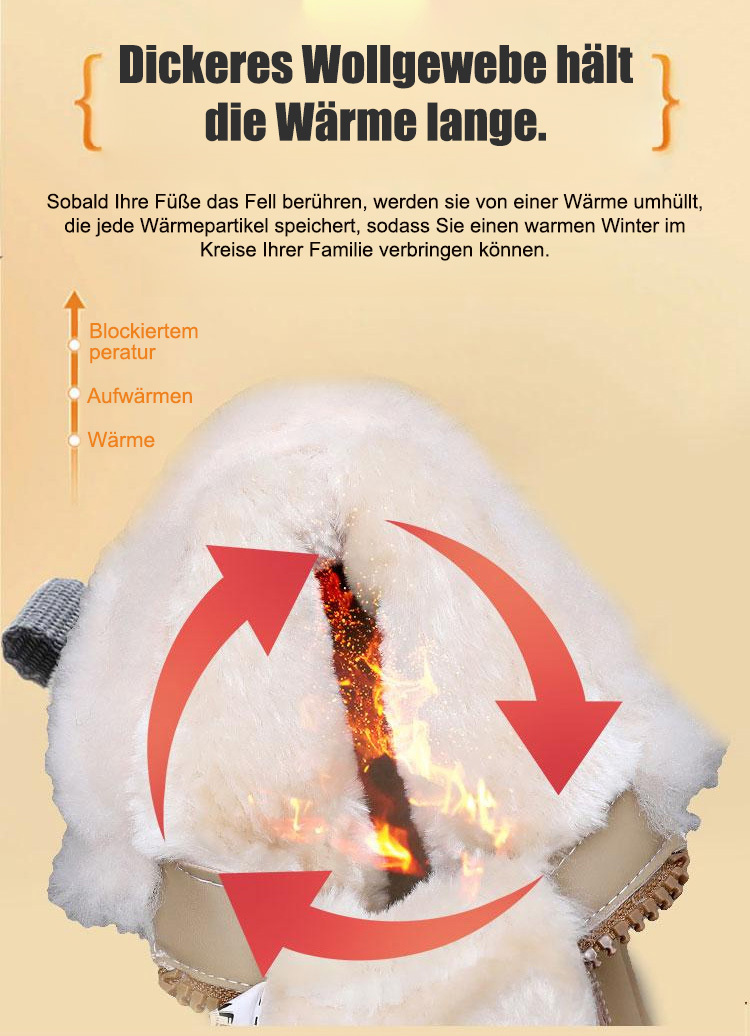 Nordischer Bestseller Kaschmir-Winterstiefel   5 cm Höhenverstärkung   rutschfest