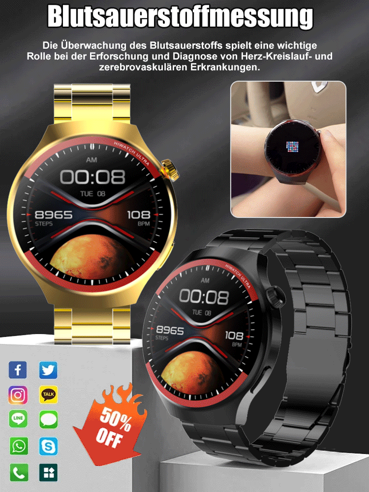 Dual-Chip-Hightech! Neue Smart Health Watch mit präziser Blutzuckertendenzüberwachung – Jetzt frisch auf den Markt gebracht!