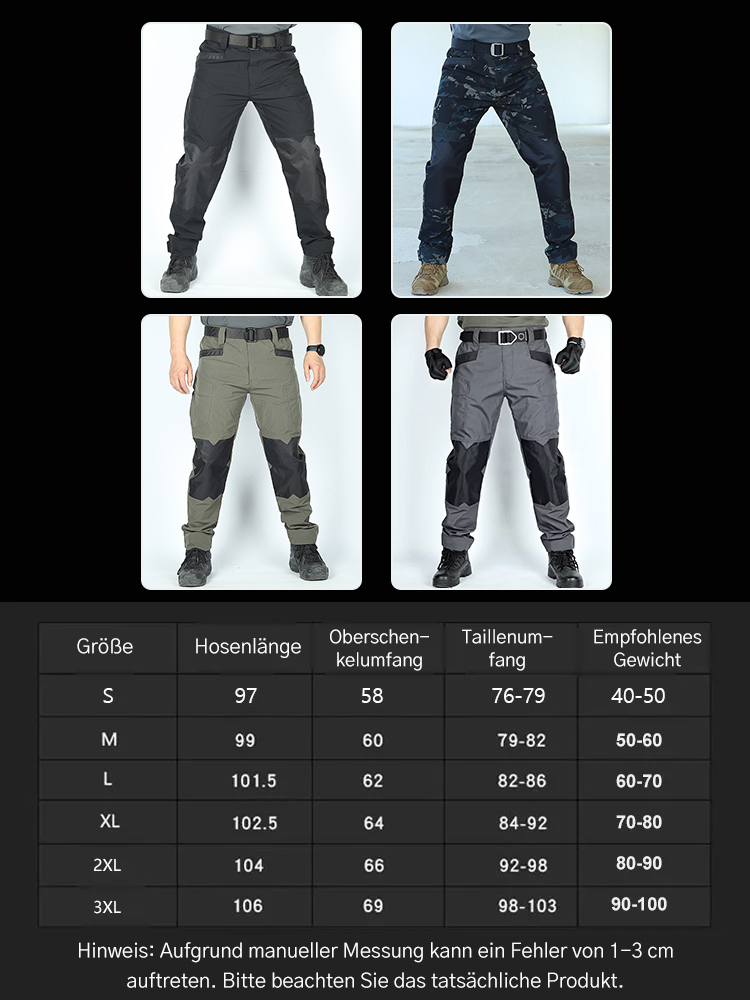 20% Rabatt | Original Tactical-Hose Herren Wasserdicht Abriebfest 
