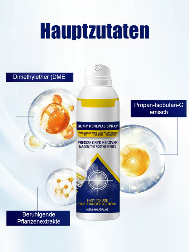 Frostspray – 96% Warzenwurzelentfernung, schmerzfrei & narbenfrei, Versand innerhalb Deutschlands.