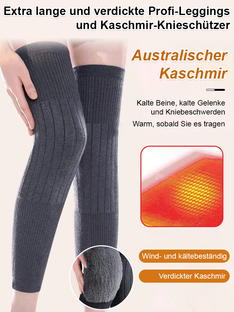 Lange warme Kaschmir-Kniebandagen – Wärme & Pflege für die Gelenke