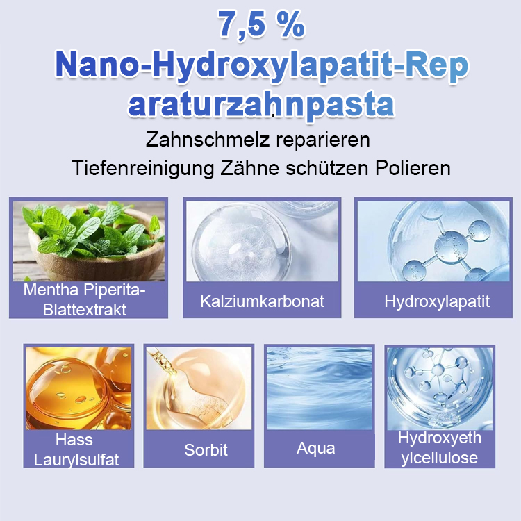 7,5% Nano-Hydroxyapatit Reparaturzahnpasta