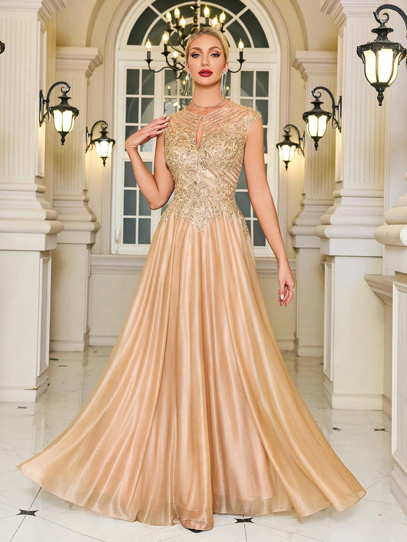 Modecrush Maxi A-line/Banquet Wedding Temperament Bride of Mother Dress