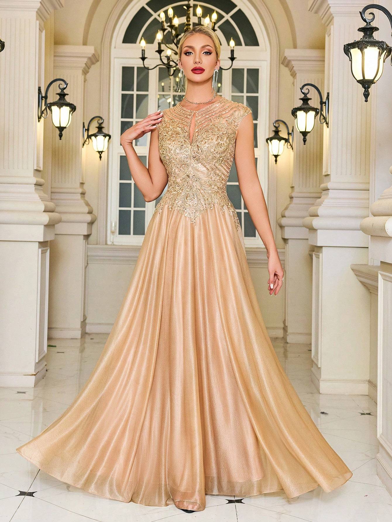 Modecrush Maxi A-line/Banquet Wedding Temperament Bride of Mother Dress