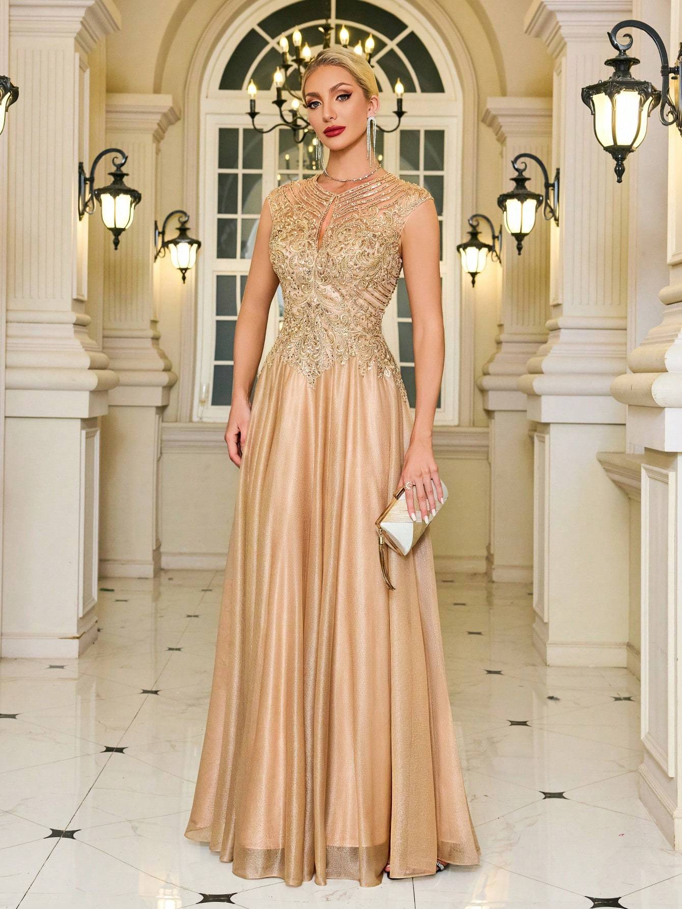 Modecrush Maxi A-line/Banquet Wedding Temperament Bride of Mother Dress