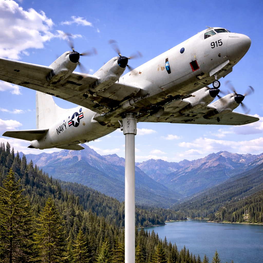 Lockheed P-3 Orion Metal Weathervane, US Navy Anti-Submarine Aircraft Outdoor Garden Decor