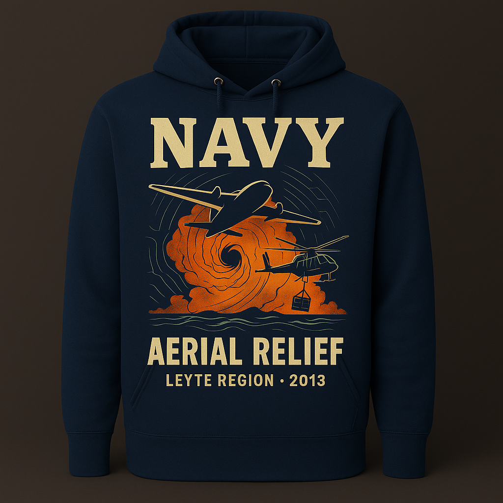 U.S. Navy Aerial Relief Humanitarian Hoodie Leyte 2013