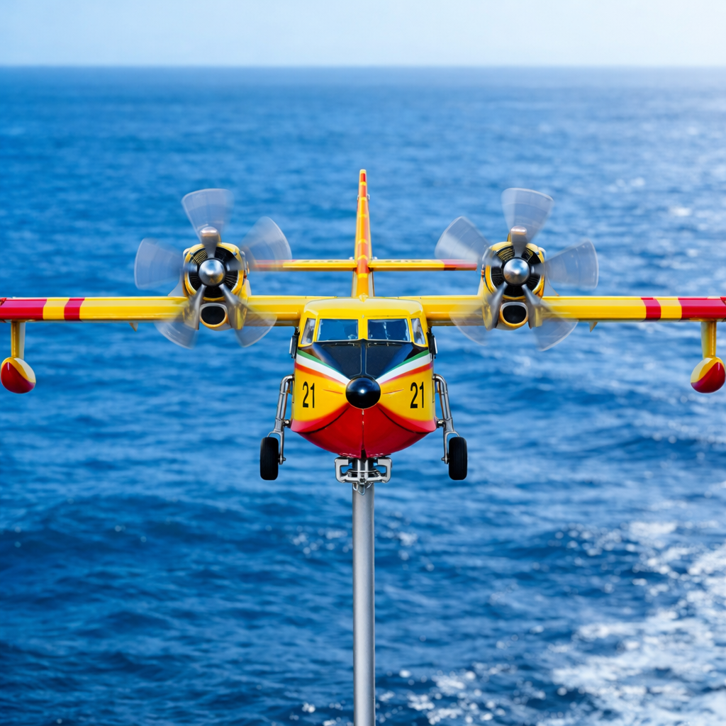 Personalized CL-415 Firefighter Aircraft Weathervane – Aviation Garden Wind Spinner