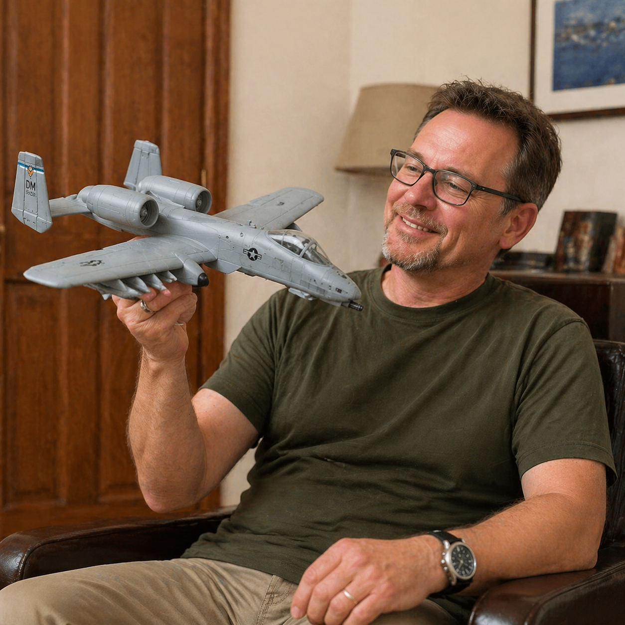 A-10 Warthog Weathervane BRRRRT Sound Legend Attack Plane Rustproof Outdoor Garden Decor Aviation Gift