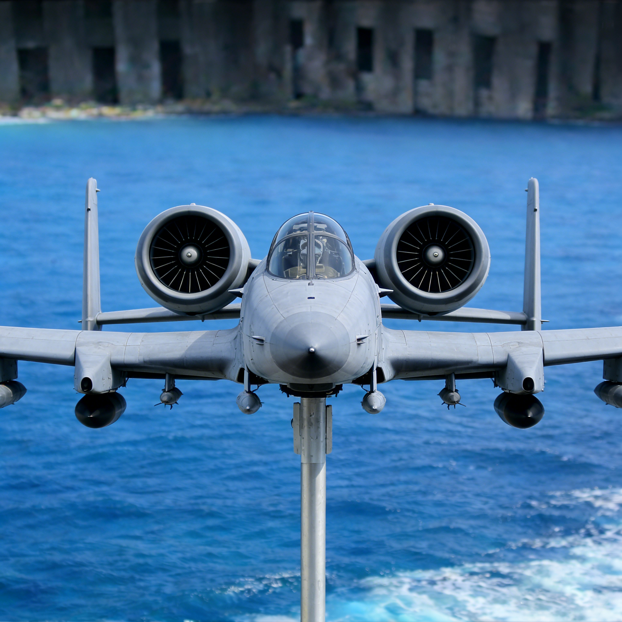 Personalized A-10 Warthog "BRRRRT" Attack Plane Weathervane - Military Aviation Outdoor Garden Decor