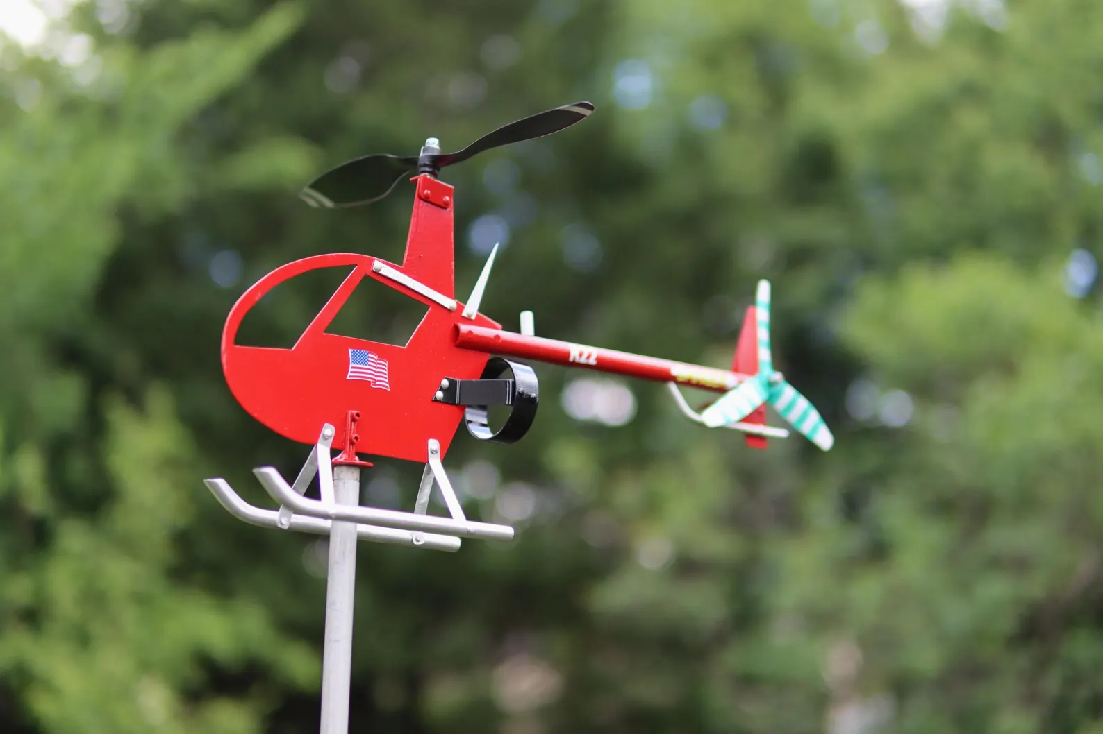 Personalized Civil Aviation Plane Family Model Outdoor Patio Decor Stake