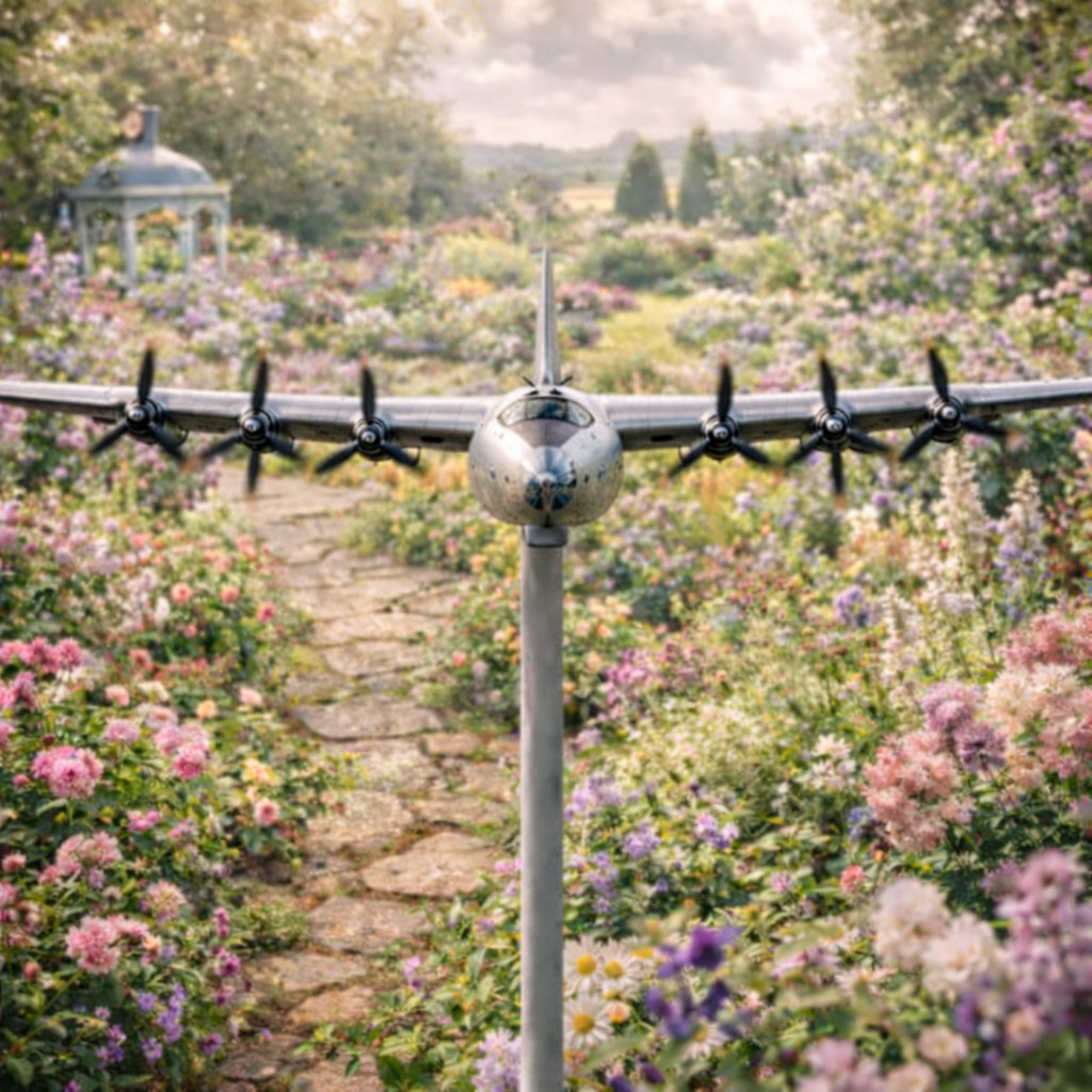 Convair B-36 Peacemaker Metal Weathervane, Cold War USAF Bomber Weatherproof Outdoor Garden Decor