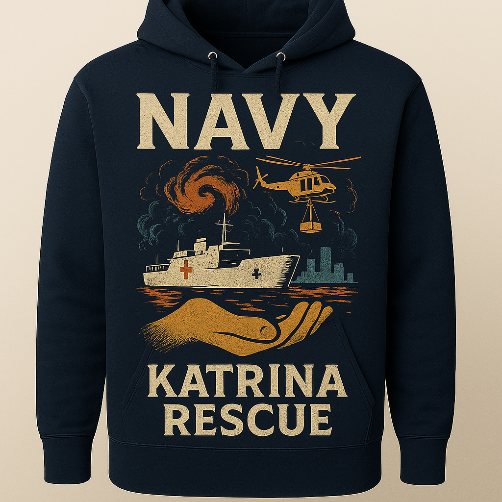 U.S. Navy Hurricane Katrina Humanitarian Rescue Hoodie