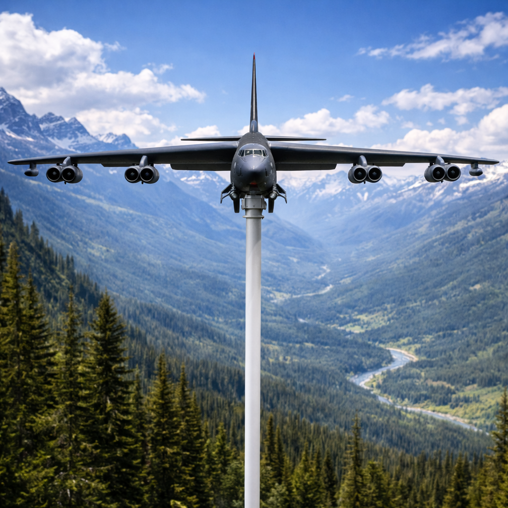 B-52 Stratofortress Metal Weathervane, USAF Military Aircraft Outdoor Garden Decor