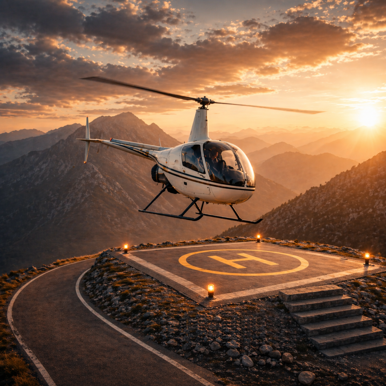R22 Helicopter Model Weathervane – Pilot Gift & Outdoor Yard Art Decor