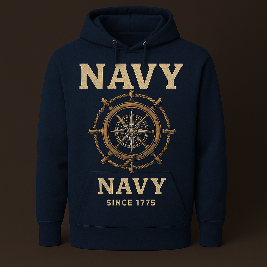 U.S. Navy Heritage Compass Wheel Hoodie