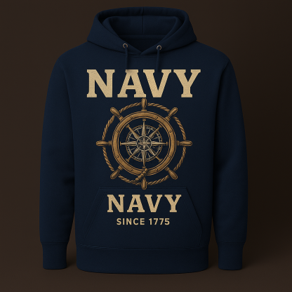 U.S. Navy Heritage Compass Wheel Hoodie