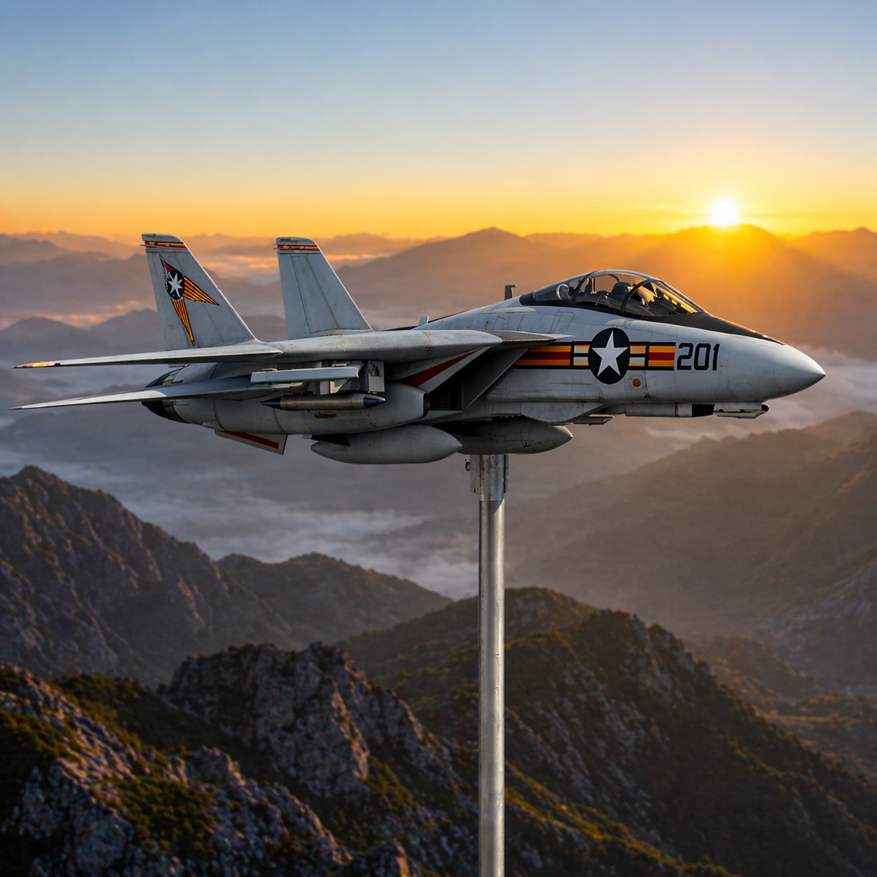 Top Gun's Legendary F-14 Tomcat Weathervane - Bring the Sky's Glory to Your Garden