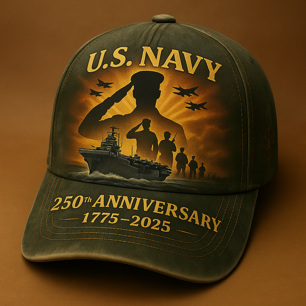 U.S. Navy 250th Anniversary Tribute Cap 1775–2025