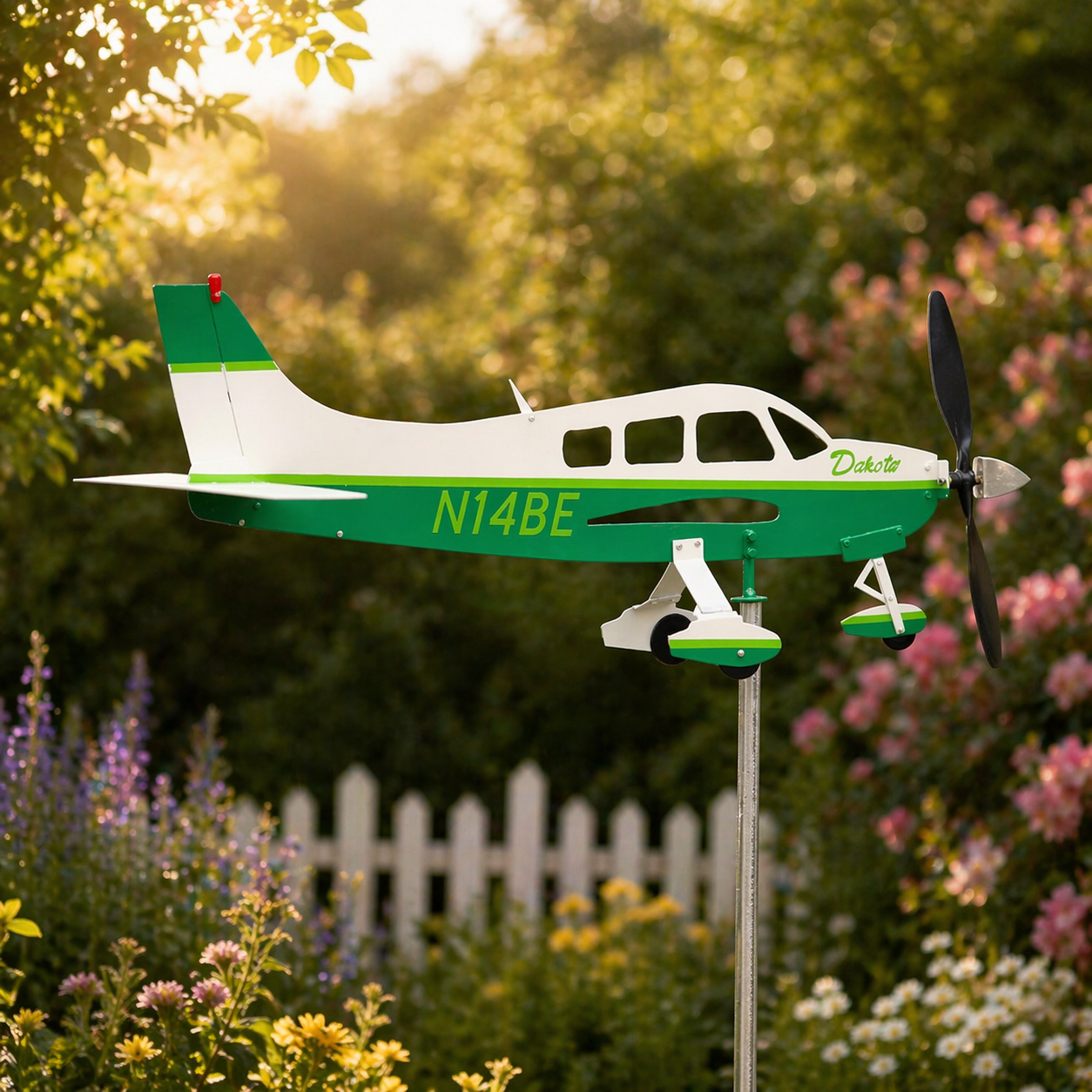 Piper Dakota Weathervane - PA-28 Cherokee Series Aircraft Decor for Aviation Collectors