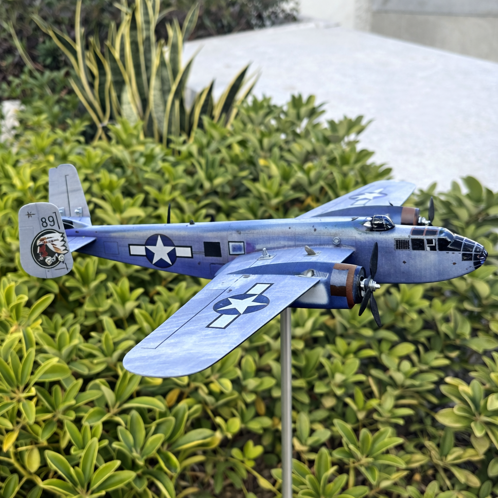 Personalized B-25 Mitchell Bomber Weathervane – WWII Aviation Garden Decor