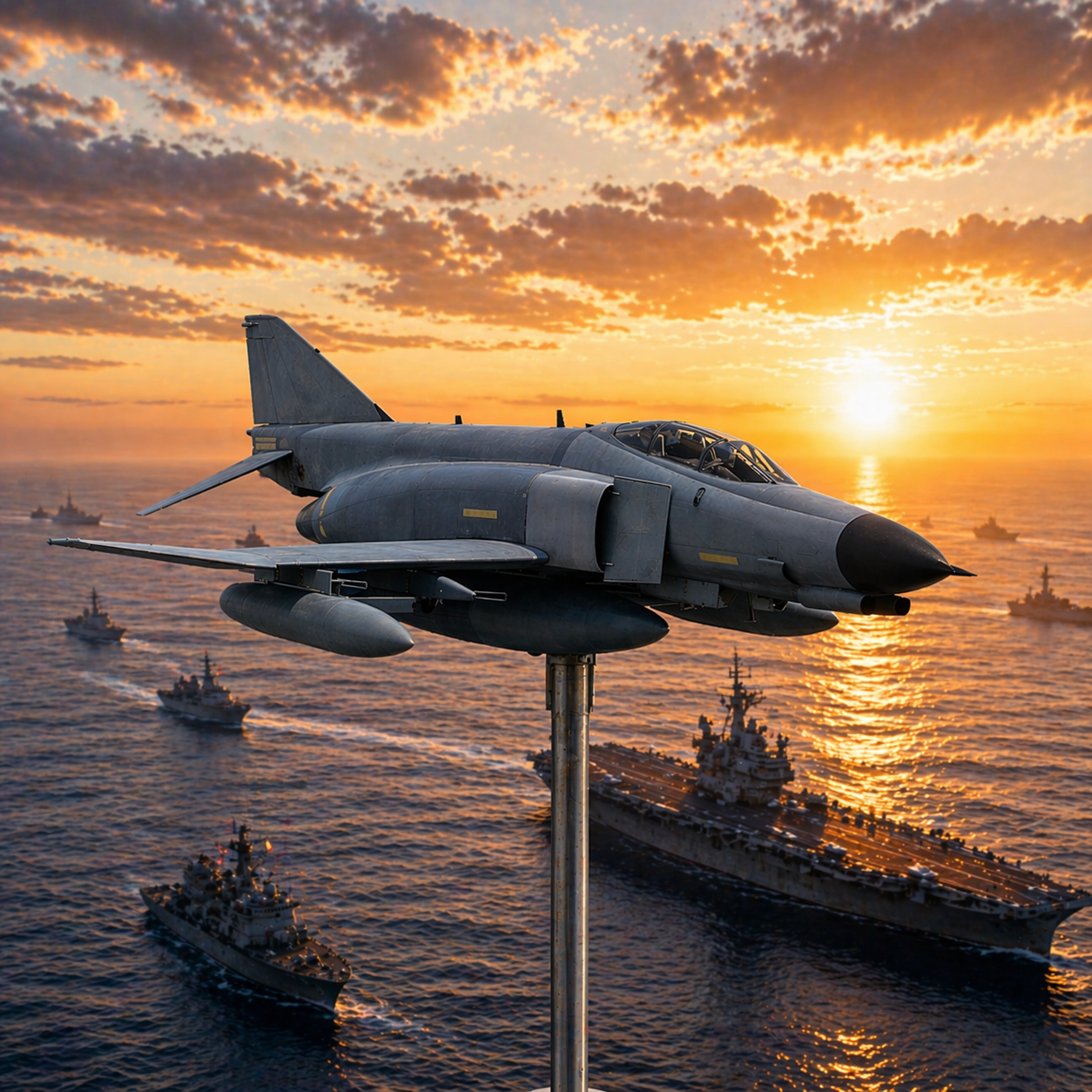 Legendary F-4 Phantom "All-in-One" Warbird Weathervane - Veteran Gift