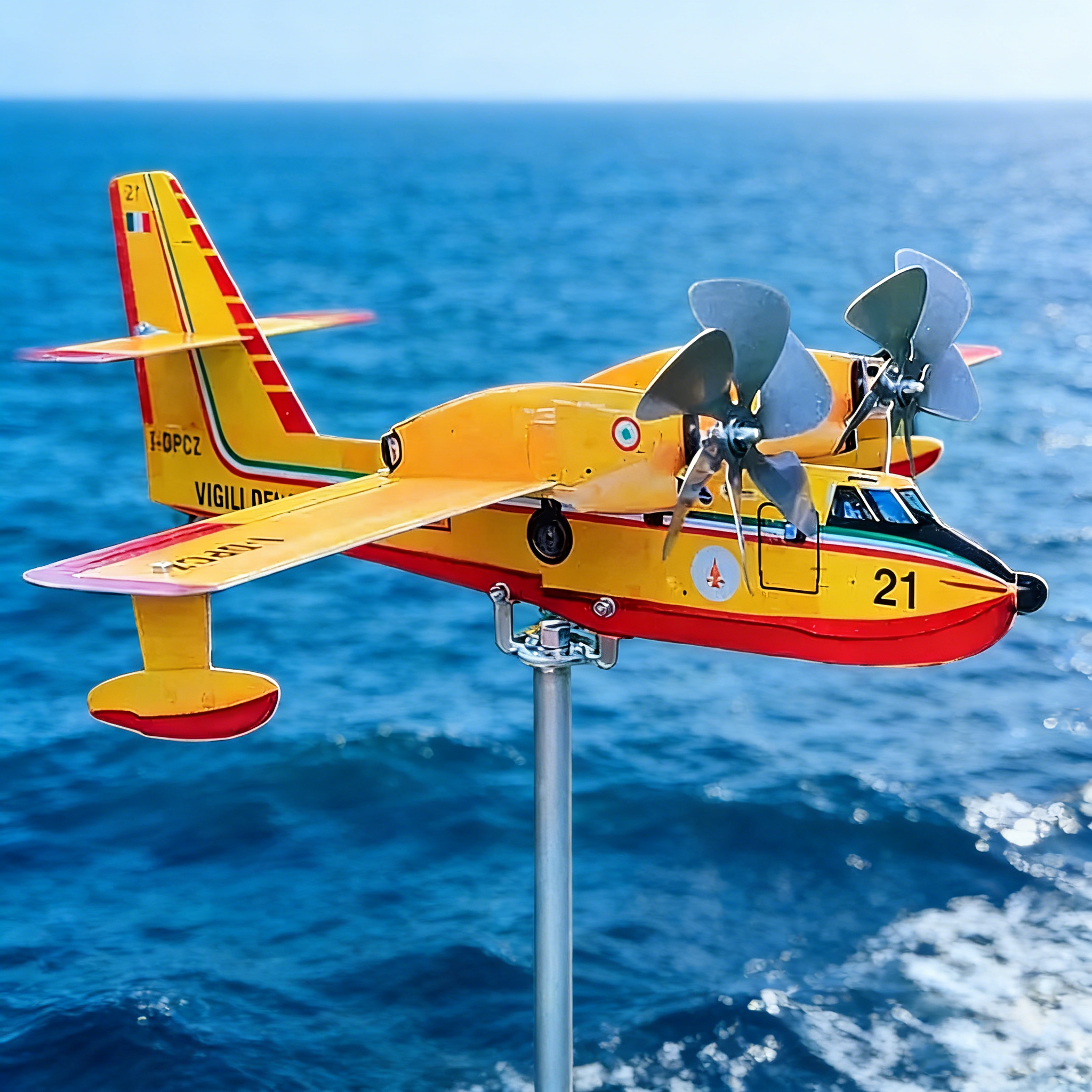 Personalized CL-415 Firefighter Aircraft Weathervane – Aviation Garden Wind Spinner